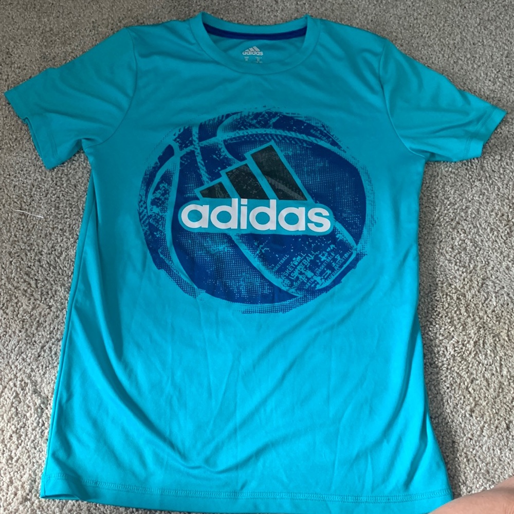 Boys Addidas athletic performance shirt 10/12